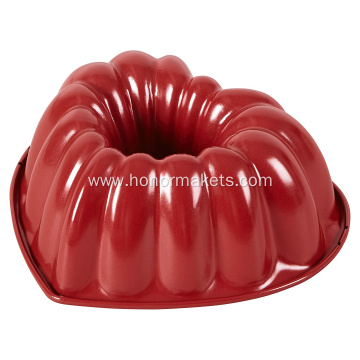 Silicone heart cake mold